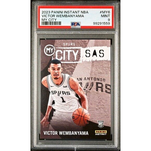 Victor Wembanyama 2023 Panini MyCity Rookie NBA #MY-6 Card PSA 9 Mint - Picture 1 of 2